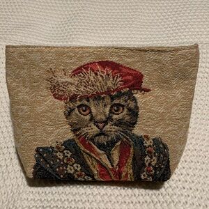Cat "Marquis De Carabas" & Cat "Belle Marquise" Tapestry Makeup Bag